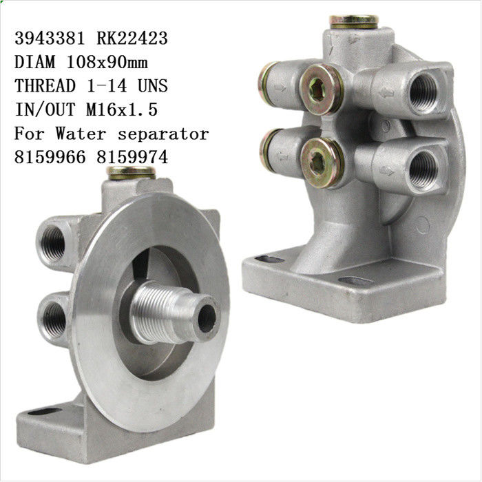 Testa del filtro del carburante 3943381 3943386 per ricambi di autocarri