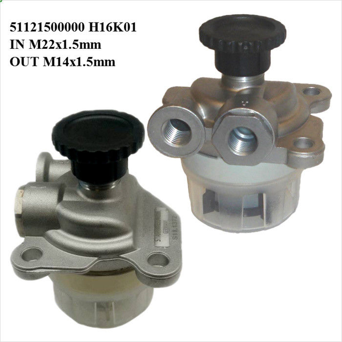 51121500000 51121500001 51121500002 61121500001 MAN Pompa Carburante IN M22x1.5 OUT M14 x 1.5