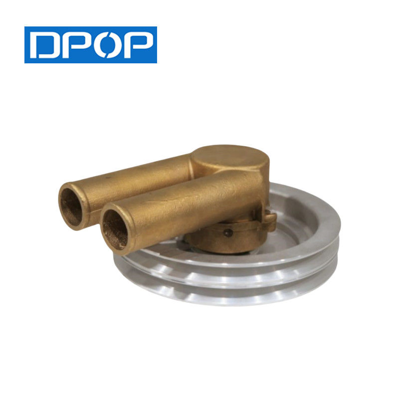 DPOP Pompa di acqua marina grezza 21214596 3858229 Pulley a doppia cintura V per Volvo Penta 4.3, 5.0, 5,7 GL